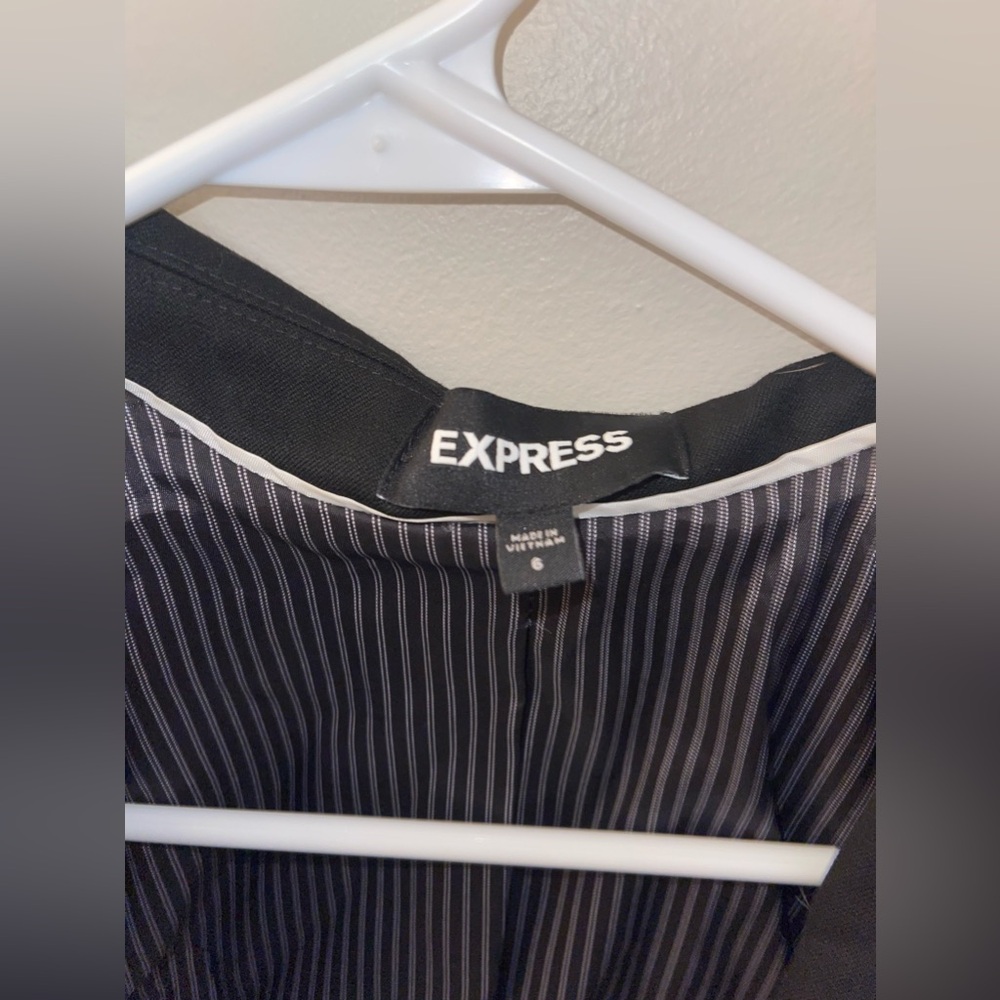 Express Black Editor One Button Blazer 24” Blazer… - image 3